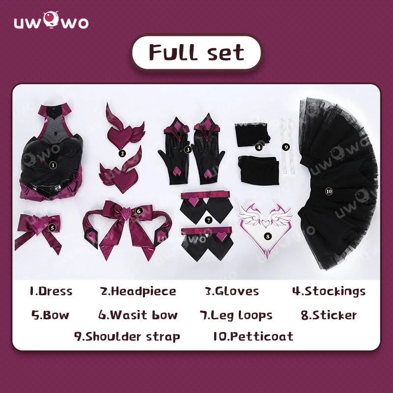 UWOWO Collab Series: DVA Cosplay Game Overwatchh 2 DVADokiWatch Magical Woman Cosplay Costume XS-2XL Halloween Costume - view 5