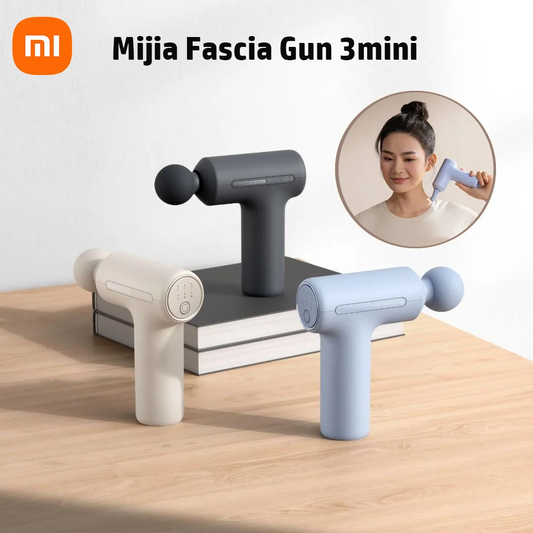 Xiaomi Mijia Massage Gun 3 MINI Electric Neck Massager Smart Hit Fascia Gun Body Massage Relaxation Fitness Muscle Pain Relief