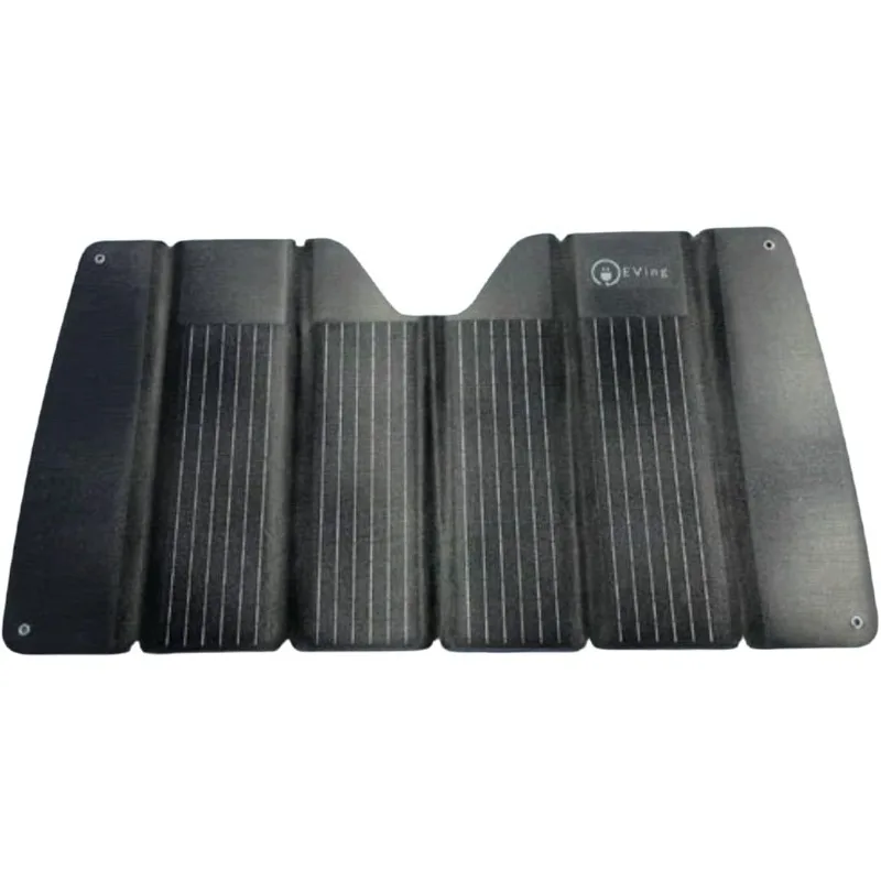 

70W, 20V, 3.25A Solar Panel Sunshade for Car Windshield, Camping, Outdoor Activities, Black