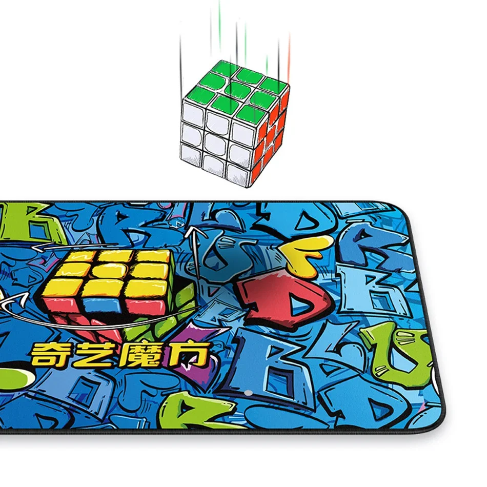 Qiyi Magic Cube Pad Mat 490*300mm Speed Cube Training Pad per Cube Flying Cup Mouse Table Mat Cubo Magico Mouse Pad