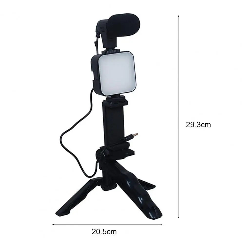 LED Phone Selfie Stick Energy-saving Angle Adjustment Rotation Lighting LED Selfie Tripod Selfie Clamp Mount Record Video