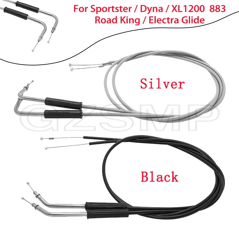 

Motorcycle Accessorie Throttle Cable for Harley Sportster XL1200 883 Dyna Road King Electra Glide