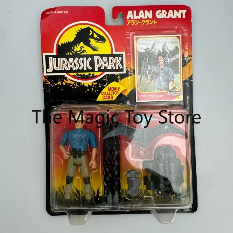 Figura de Acción Coleccionable Original de Jurassic Park 1993, Dr. Alan Grant, 3.75 Pulgadas, en Blister Vintage