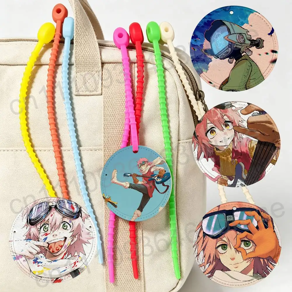 Haruko Haruhara FLCL Canti Travel Accessories Luggage Tag Suitcase Name Baggage Tag Anti-lost Waterproof Airplane Labels