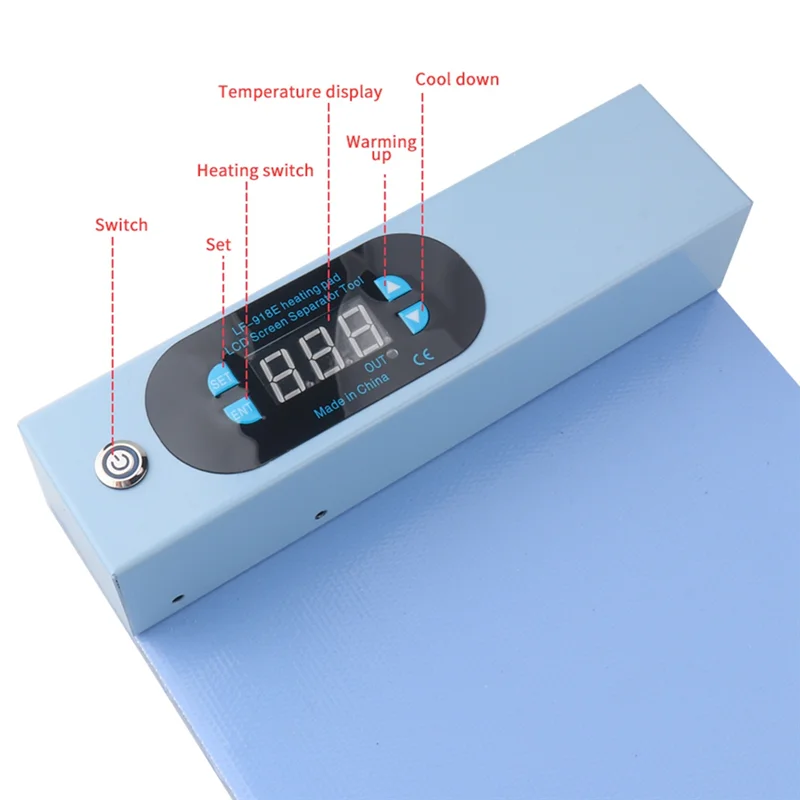 

【NEW】LF-918E Blue Screen Splitter Heating Stage Separating Tool For Phone PC Heating Pad EU Plug