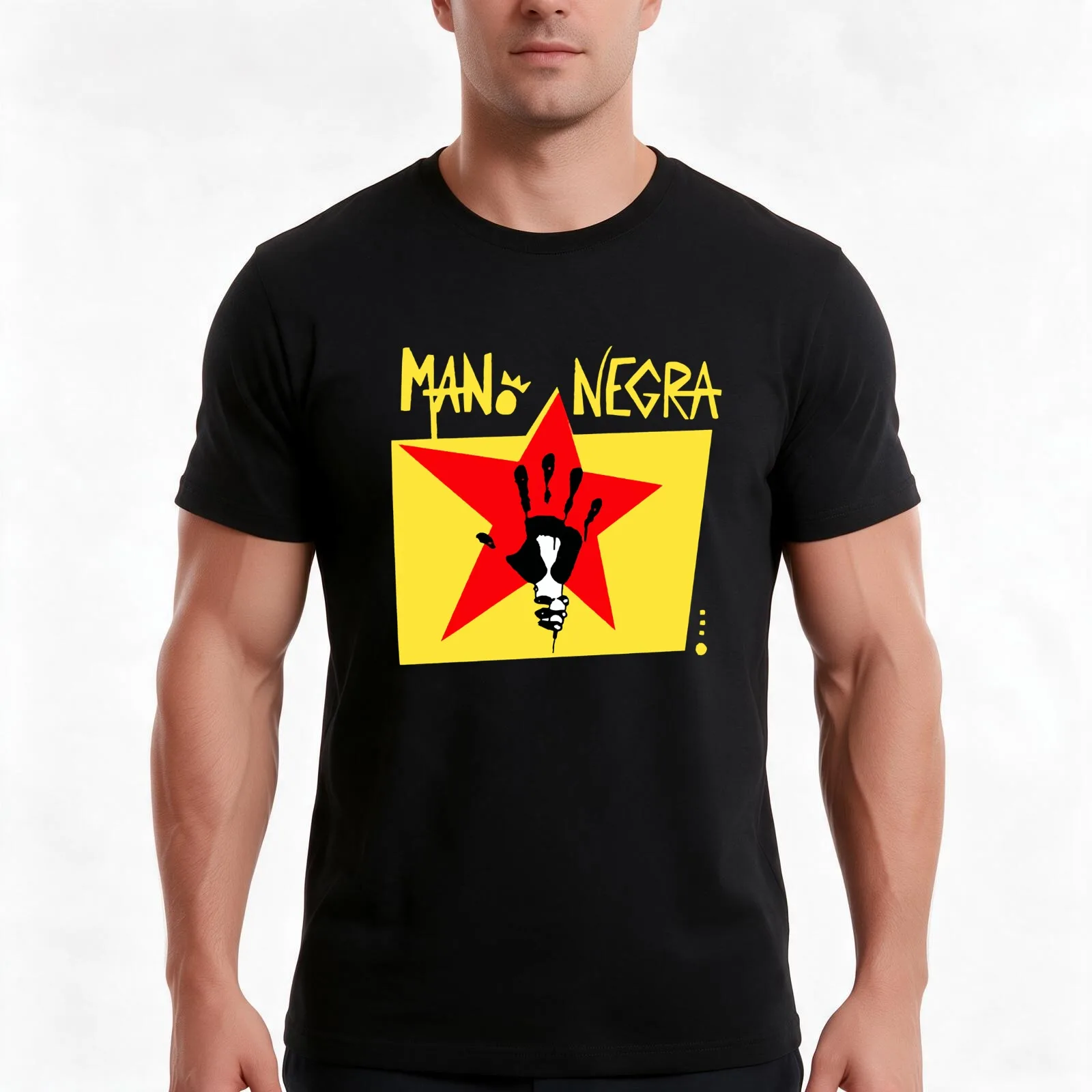Mano Negra Cool Vintage T-Shirt, Summer Casual Cotton Tee, Oversized Streetwear Tops, Vintage Graphic Print, Unisex Men Women