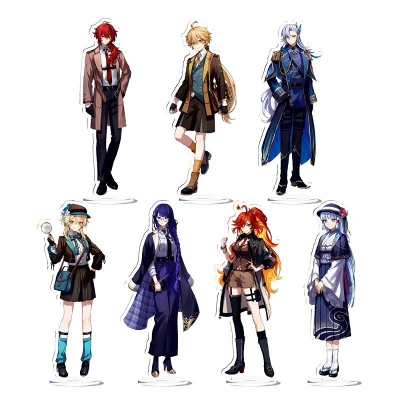 

Game Genshin Impact Kamisato Ayaka Raiden Shogun Neuvillette Standing Plates gift