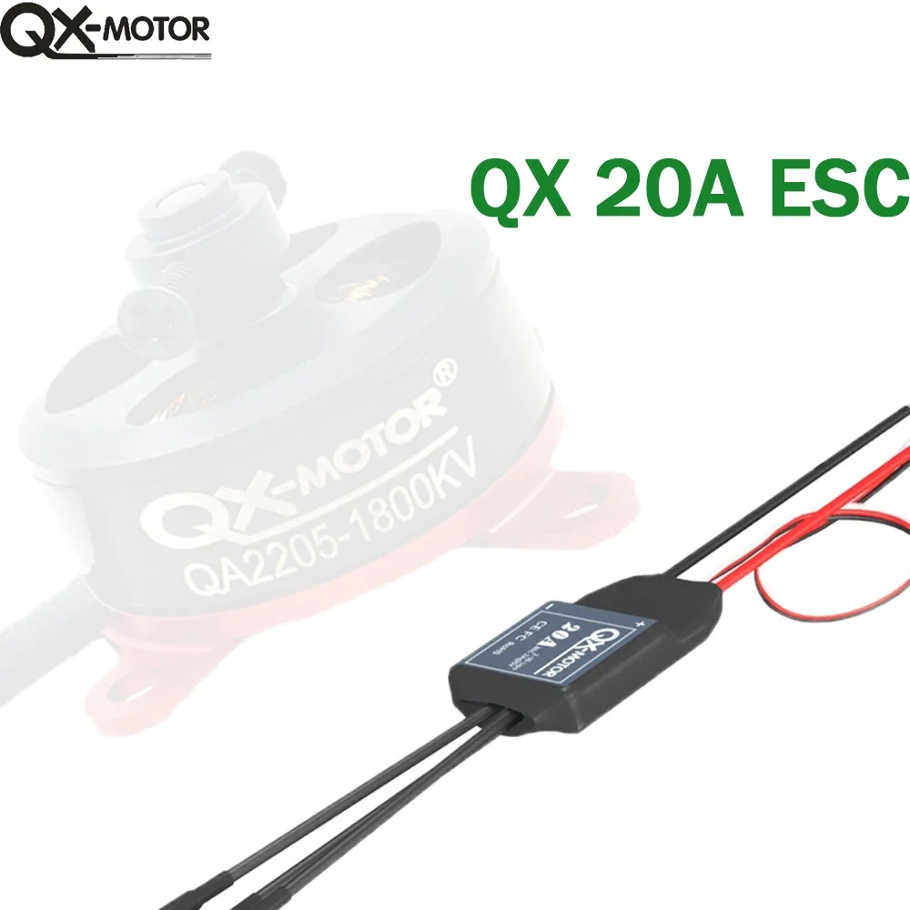 Qx-Motor Qa2205 1400kv 1800kv Borstelloze Motor Qx 20a Esc Voor Rc Vliegtuig Met Vaste Vleugels