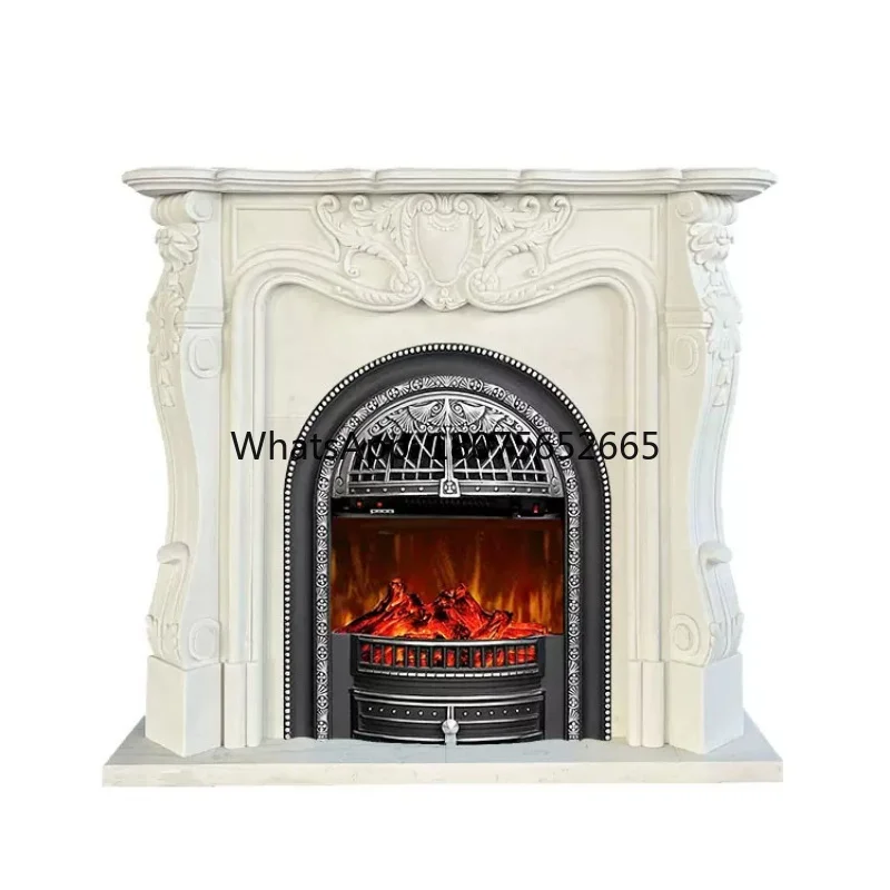 Natural marble french style indoor home stone decorative cabinet