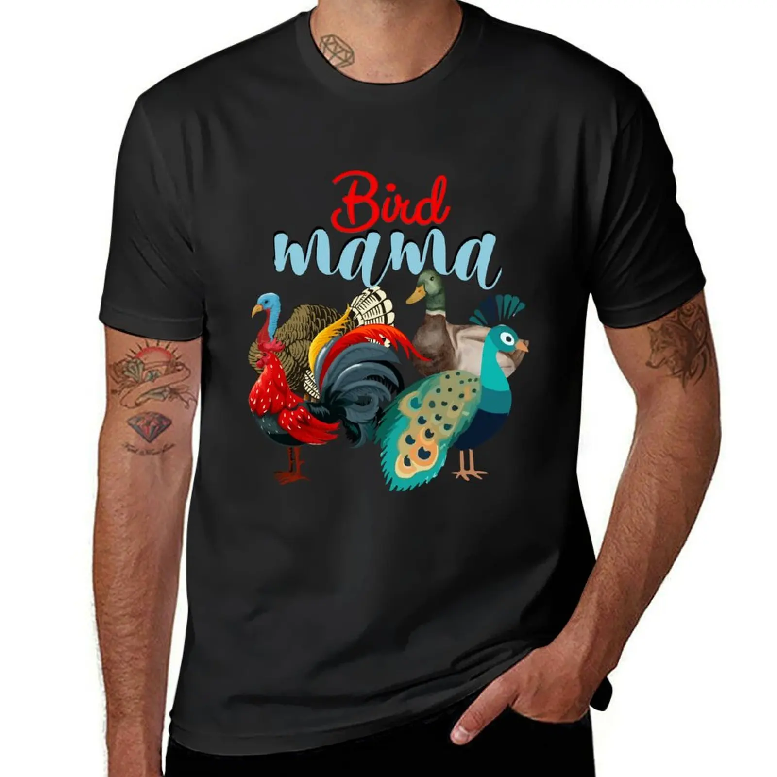 Bird Mama Bird Mom Gift Mothers day gift T-Shirt by belle Treasure Chest T-Shirt kawaii clothes plain men t shirt