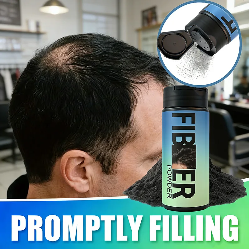 Black Hair Building Fibers 30g, Hair Thickening Fibers for Thinning Hair