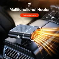 12V Car Heater Defroster Defogger 2-in-1 Fast Heating 360° Rotation for Windshield Car Truck Interior Accessories