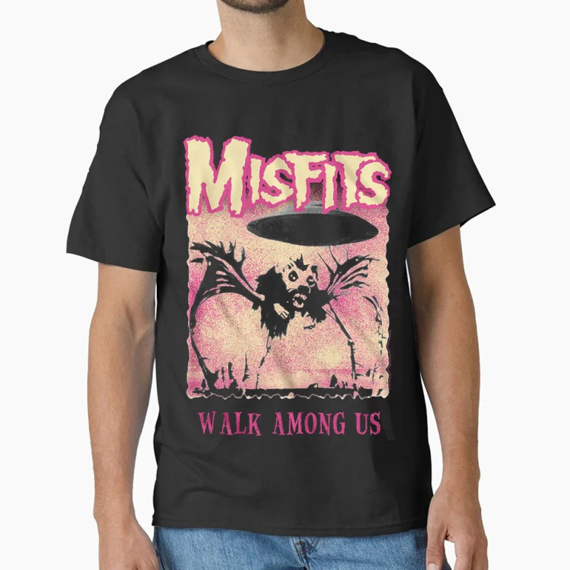

Walk Among Us Misfits 1229 Horror movie Gift t shirt for men 100% Cotton print clothes Retro Scary film All size Tee S-6XL