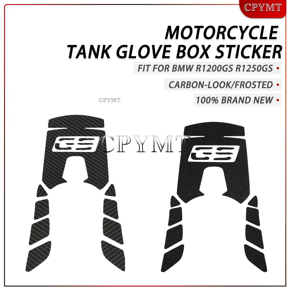 

Fit For R1250GS 2021 2022 2023 Motorcycle Carbon-look / Frosted Sticker Fuel Tank Glove Box Protection Decals Accessories