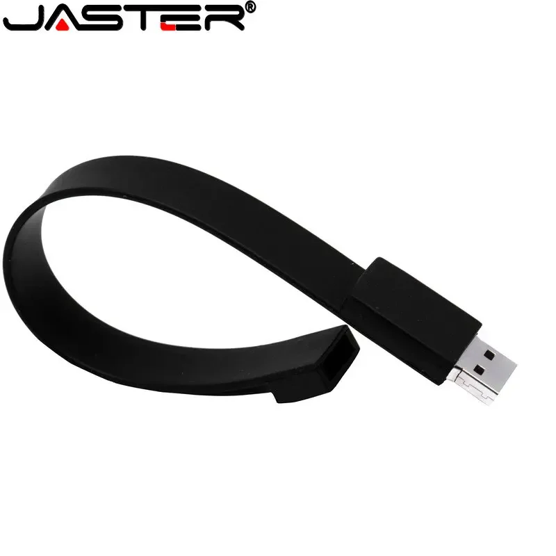 JASTER Fashion Wristband USB 2.0 Flash Drives 64GB 32GB Pen Drive Creative Business Gift for Kids Memory Stick 16GB Pink U Disk