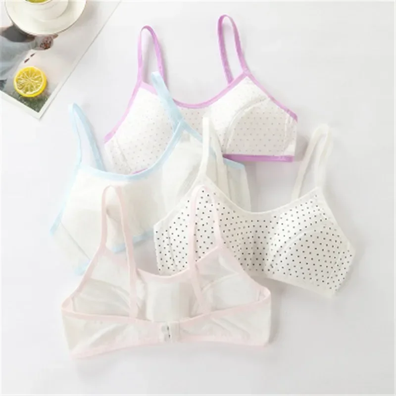 

Thin Suspender Without Steel Ring Comfortable Bra for Girls Simple Cotton Girl Anti Convex Point Breathable Bra for Teenagers