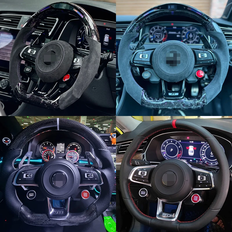 Botão de volante Realsun R8 Style, Motor Start and Stop, Drive Select, VW Golf MK7 MK7.5 GTI GTR Tiguan Polo Arteon R-Line