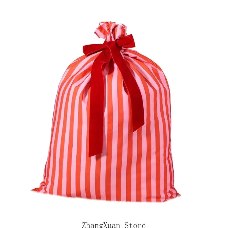 Weihnachtsgeschenktüte mit Kordelzugverschluss für Präsentation und Süßigkeitenservice 3XUF – Detail 2