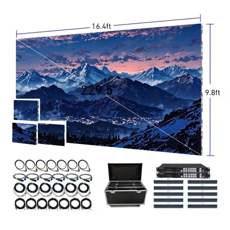 【High Quality】Waterproof 500x500mm LED Cabinet Outdoor Indoor LED Wall Display Splicing Screen P2.9 P3 P3.91 LED Video Panel For