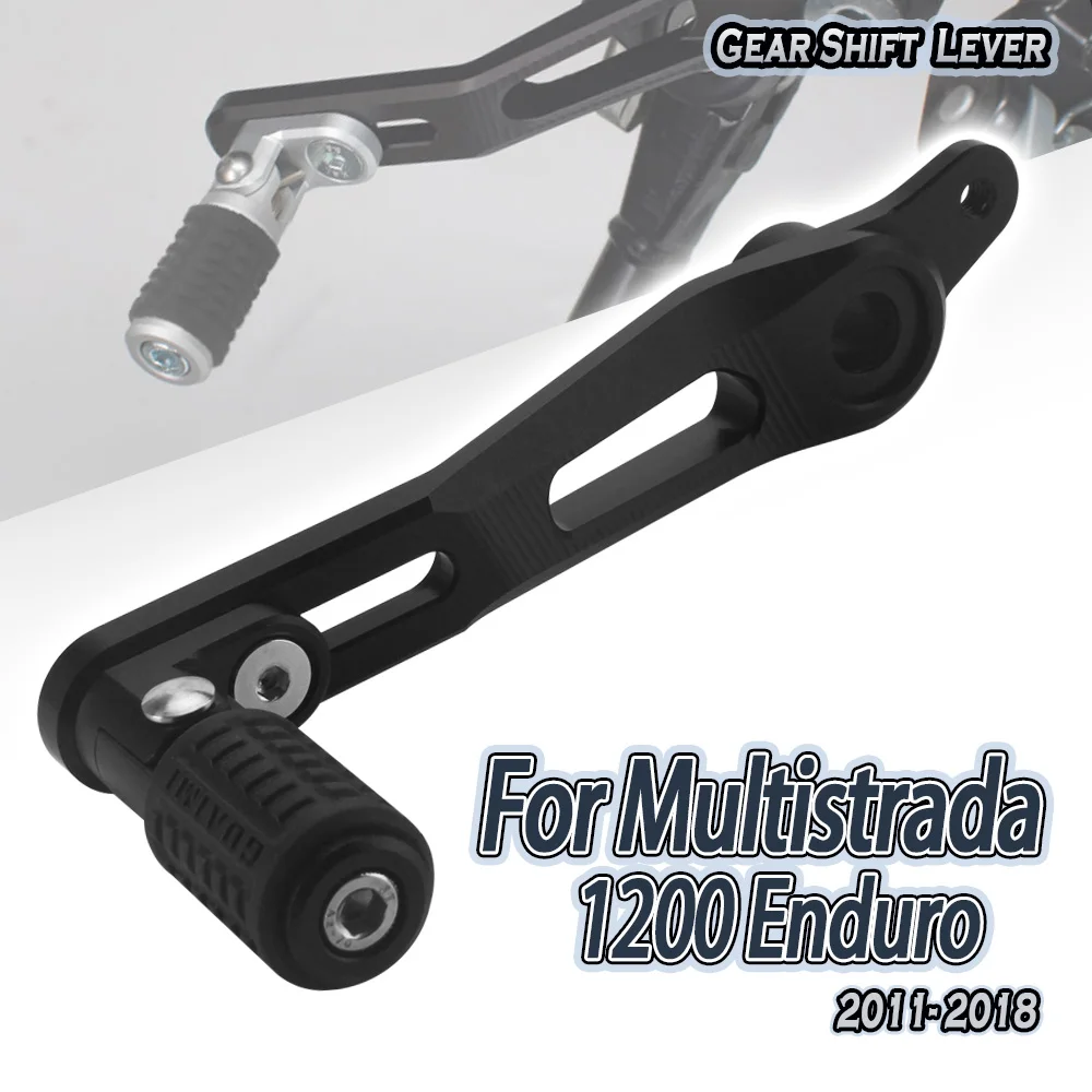 

For Ducati Multistrada 950 2017-2018 1200 Enduro CNC Aluminum Adjustable Folding Motorcycle Gear Shifter Shift Pedal Lever Set