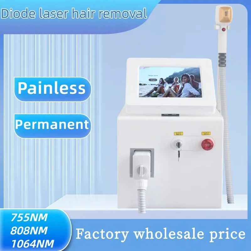 808nm Diode Laser Hair Removal Machine 5000W Alexandrite Physical Underarm Face Whole Body Ice Point Permanent Painless Epilator