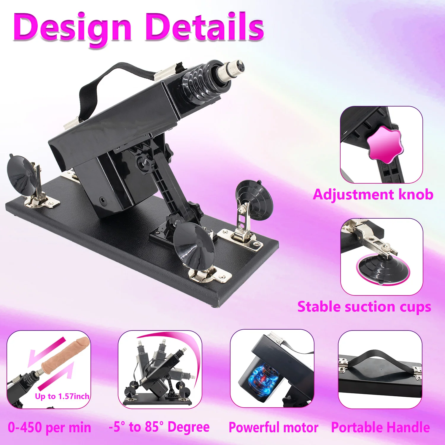 FREDORCH Automatic Adult Sex Machine with Dildo Masturbator, 3XLR Telescope Love Machine for Women and Men, Adult Sex Toys