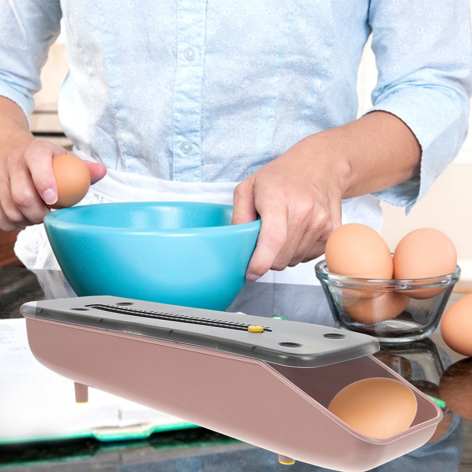 

1 шт. пластиковый держатель, коробка для хранения свежих яиц, прочный прочный органайзер для хранения в холодильнике, дизайн против разрыва, коробка для яиц