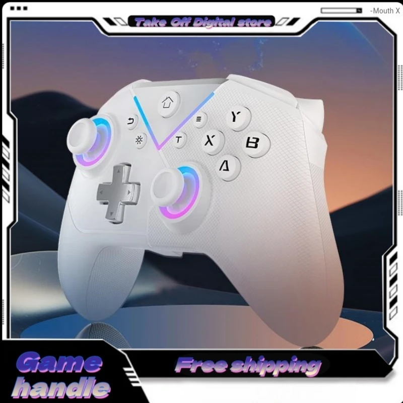 Bluetooth Gamepad Optical Axis Silicone Button  Ai Key Custom Trigger Vibration Three Connection Modes Support Switch Steam Ios