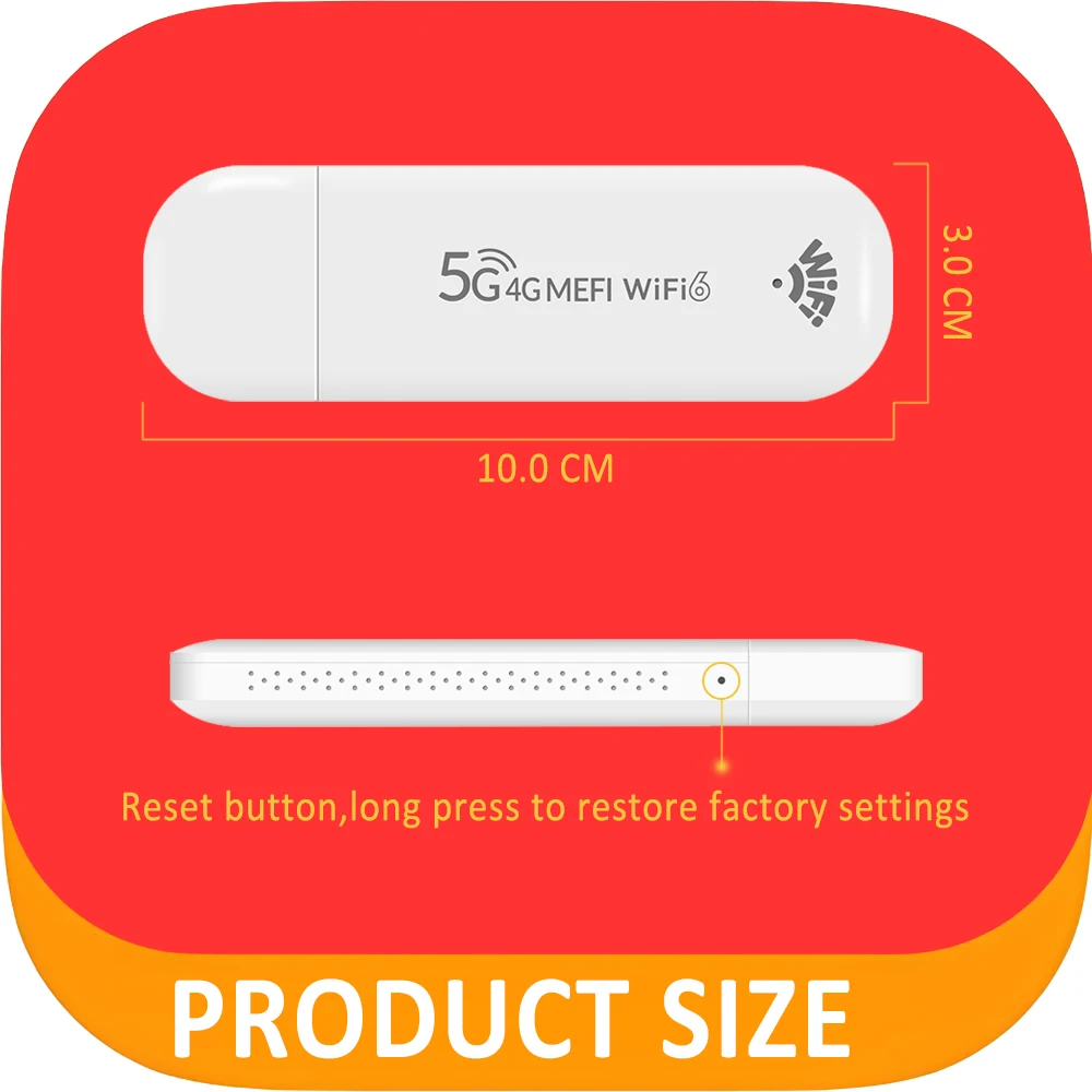 TIANJIE Wi-Fi 6 Router Global 4G LTE USB Modem With WiFi Hotspot Portable Router for Travel/Home 300Mbps Compact MIMO Network
