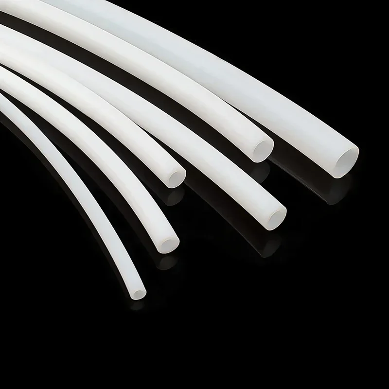 White Teflonto Tube I.D 1-19mm High Temp Resistant Smooth Transmit Hose Deg.C Insulated Pipe for 3D Printer Bowden Extruder