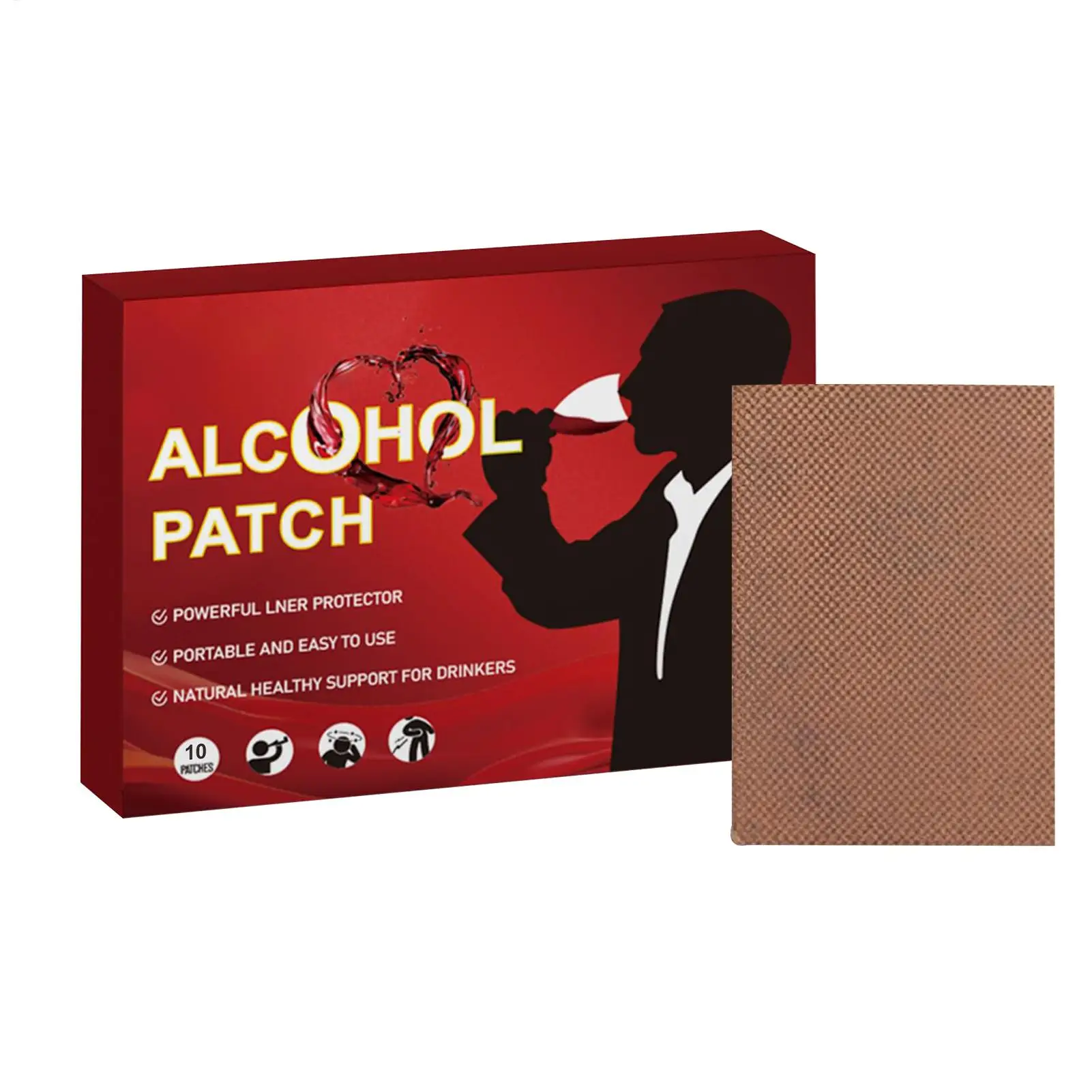 Anti-Alcohol Patch Strong Adhesive Energy Boost No Sticky Party Recovery Patches Regulation Care Patch