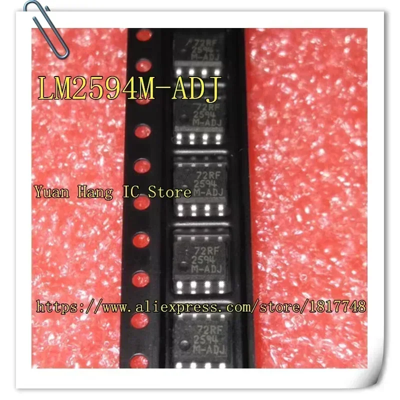 10PCS LM2594M-ADJ  2594M-ADJ  SOP-8 Switching regulator chip