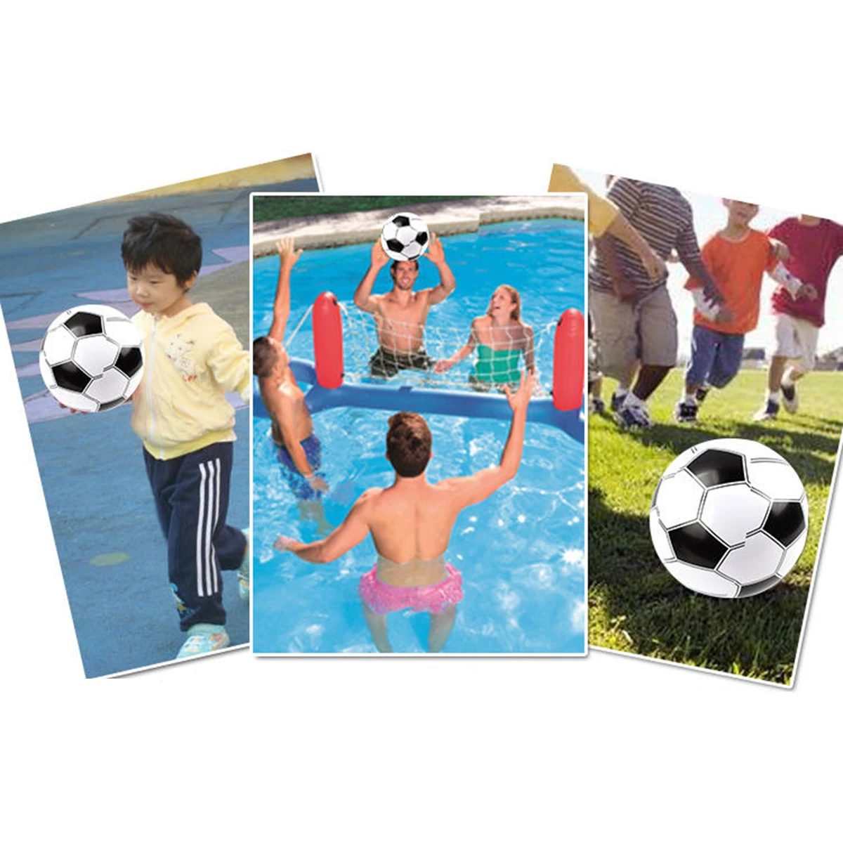 2 Stuks Nieuwe Kinderen Opblaasbaar Voetbal Speelgoed PVC Voetbal Kinderen Indoor Outdoor Zwembad Interactief Spel Bal Speelgoed