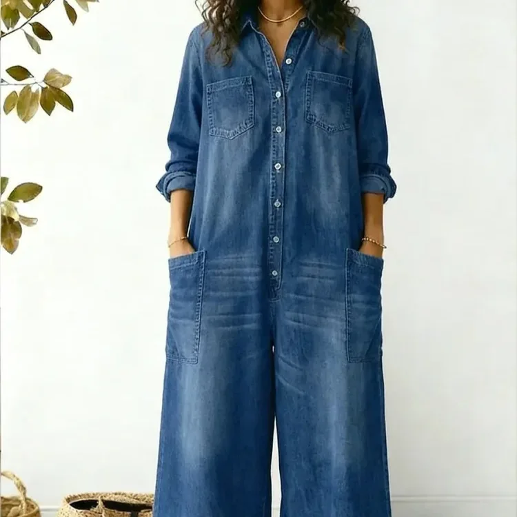 

2026 Spring Collection Amazon New Women's Fashion European And American Spring/Autumn Sexy Single-Breasted Shirt Loose Fit Dress