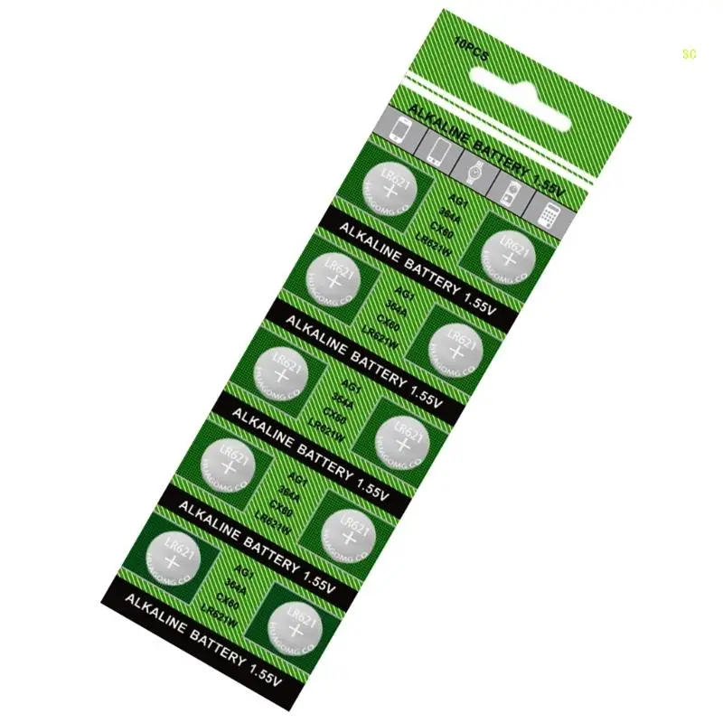 20pc/10pc High Capacity AG1/364/LR621 Button Cell Batteries for Lasts Electronic Device Use Power Supply Battery Dropshipping