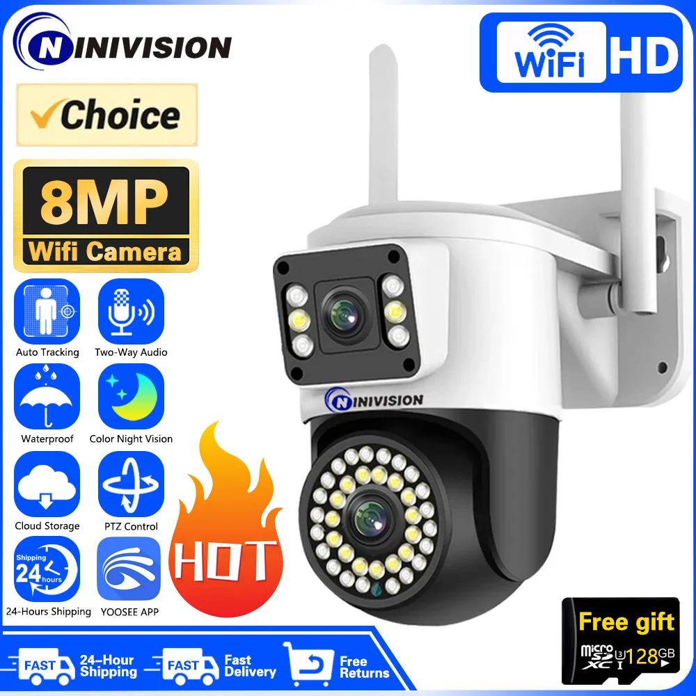 YOOSEE Camera YOOSEE: Evaluación Completa de la Cámara IP de Seguridad Exterior con Visión Nocturna 4K y Lentes Doble
