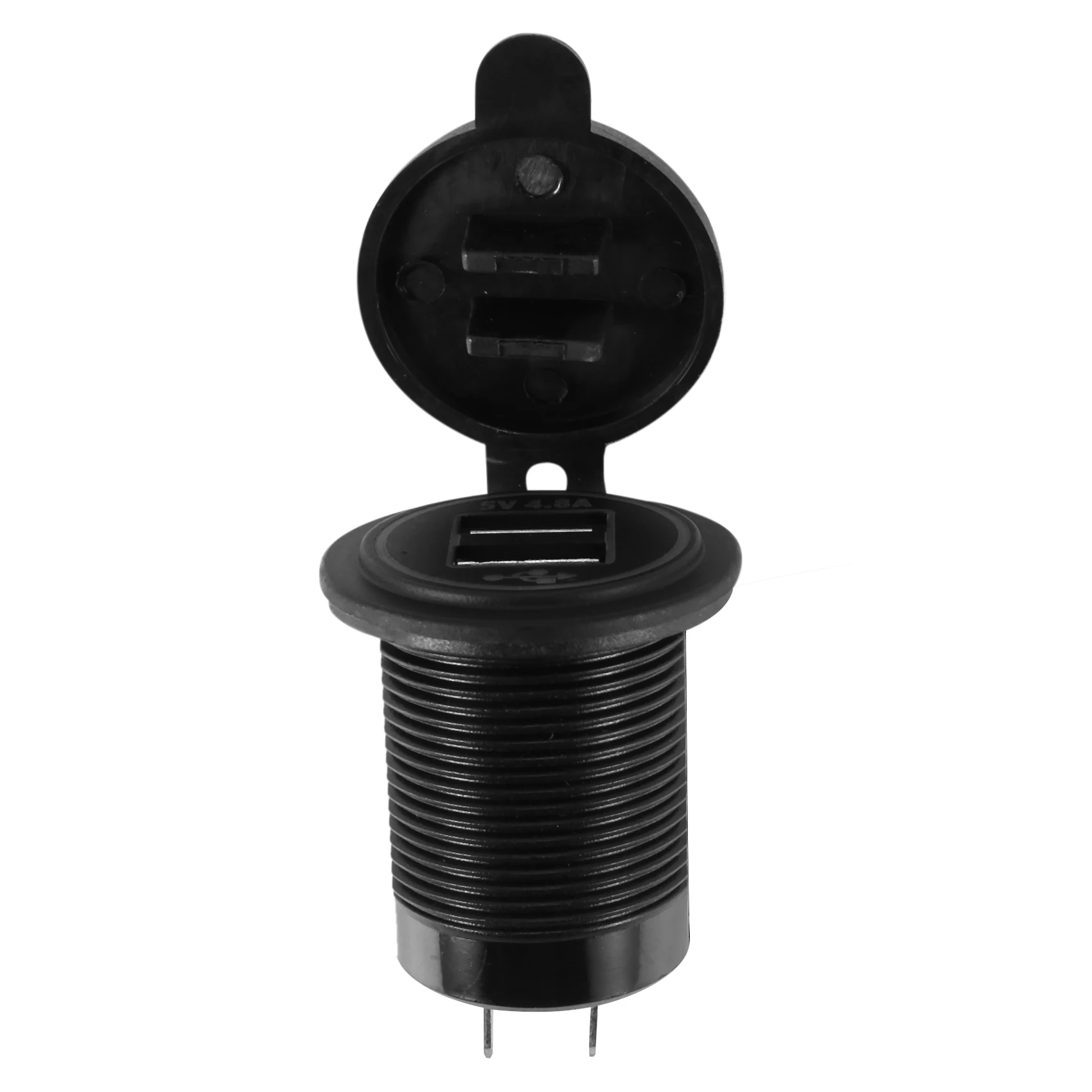 M93K-3X 5V 4.8A Dual USB Socket Adapter Power Socket For 12V 24V Car Ship Rv