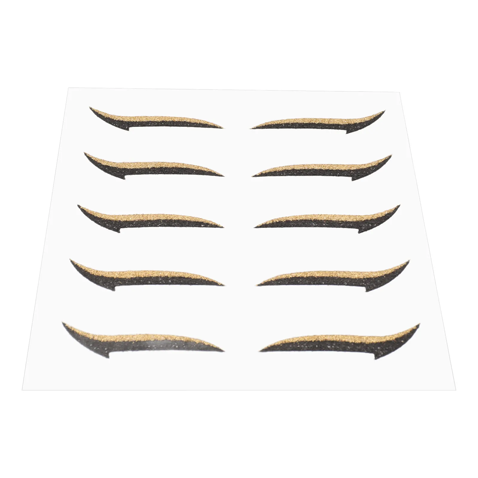 5 pares de pegatinas para maquillaje de ojos, delineador de ojos autoadhesivo con purpurina, maquillaje para festivales de Halloween