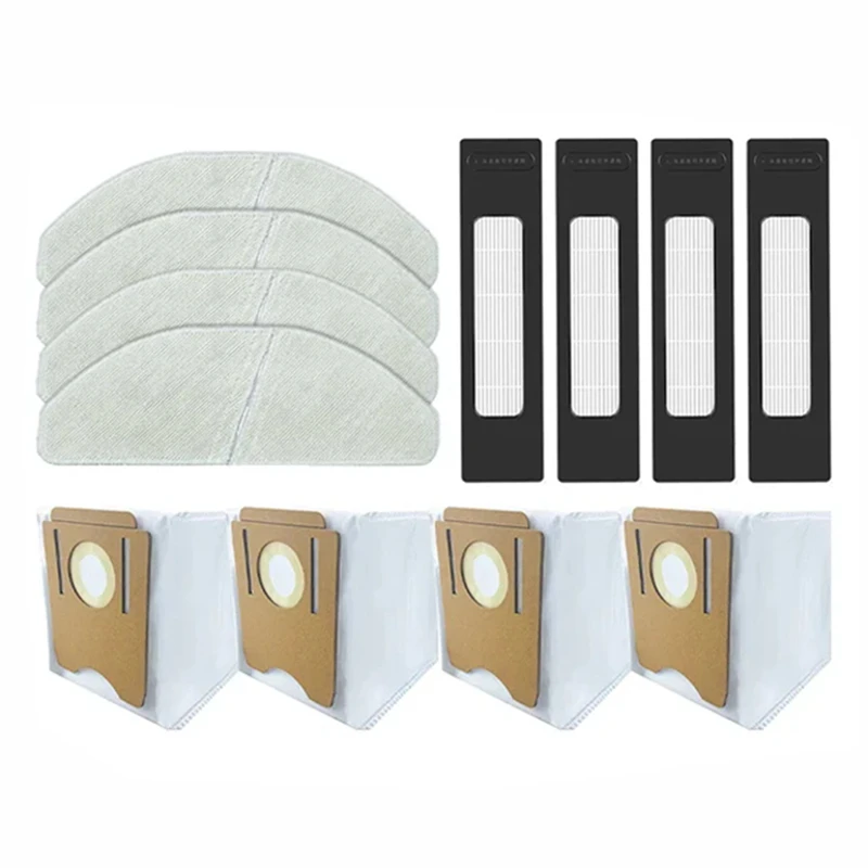

WCS-For Midea S8, S8 Plus / CLIEN T24 Replacement Spare Parts Accessories Hepa Filter Mop Cloth Dust Bags