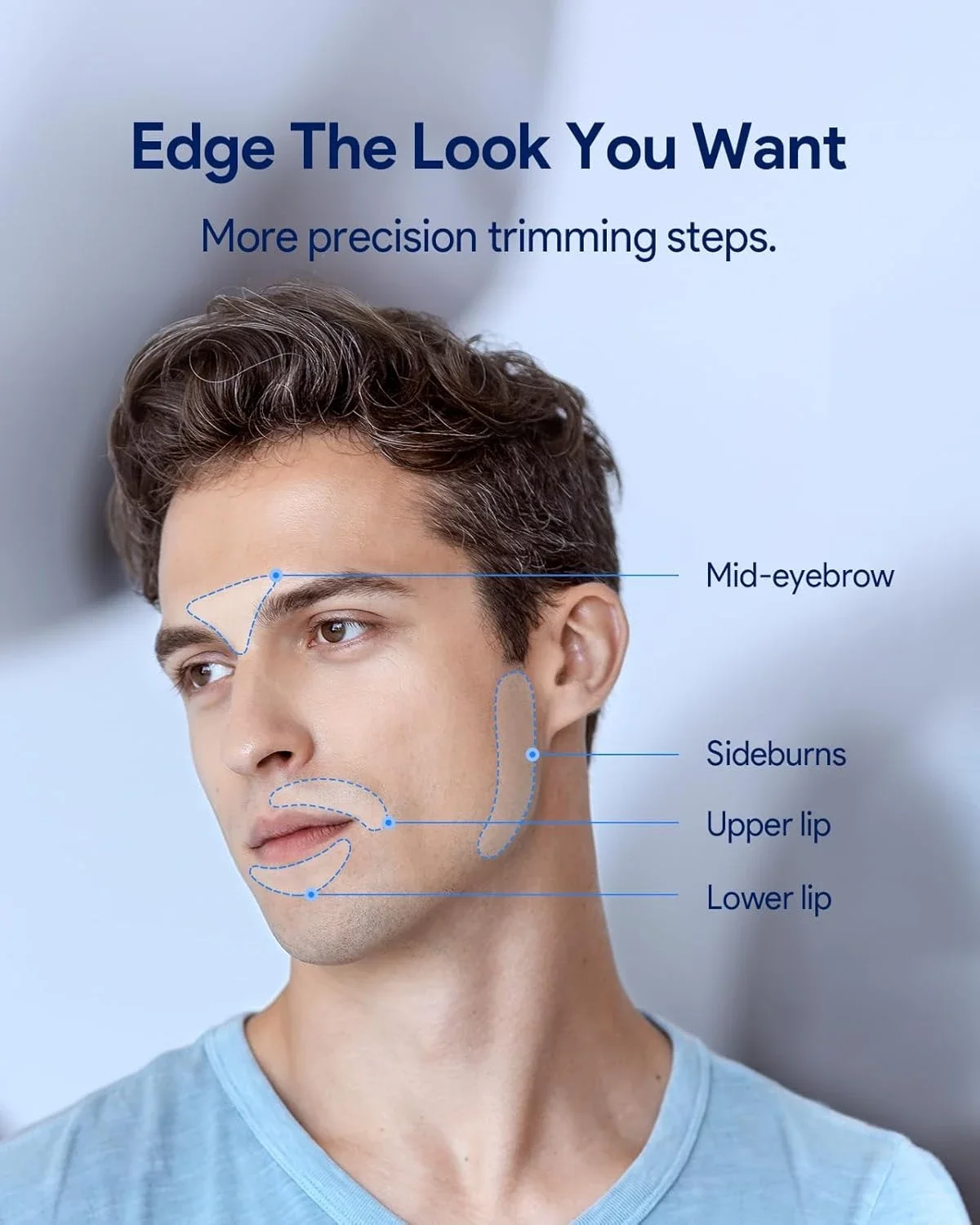 شفرة بديلة كفاءة تناسب ماكينة الحلاقة الكهربائية وأداة التشذيب الكهربائية من Philips One Blade QP2724 QP2630 QP6651، ملحقات Oneblade