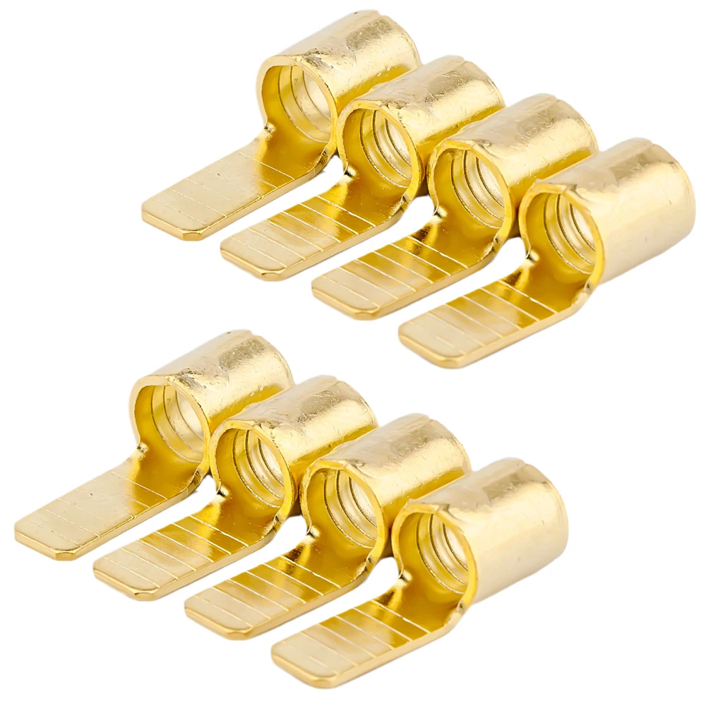 6 buah C45-4 berlapis emas C45-10 C45-16 persegi masukkan DZ47 pin terbuka berbentuk solder tembaga sambungan hidung ujung bertekanan dingin