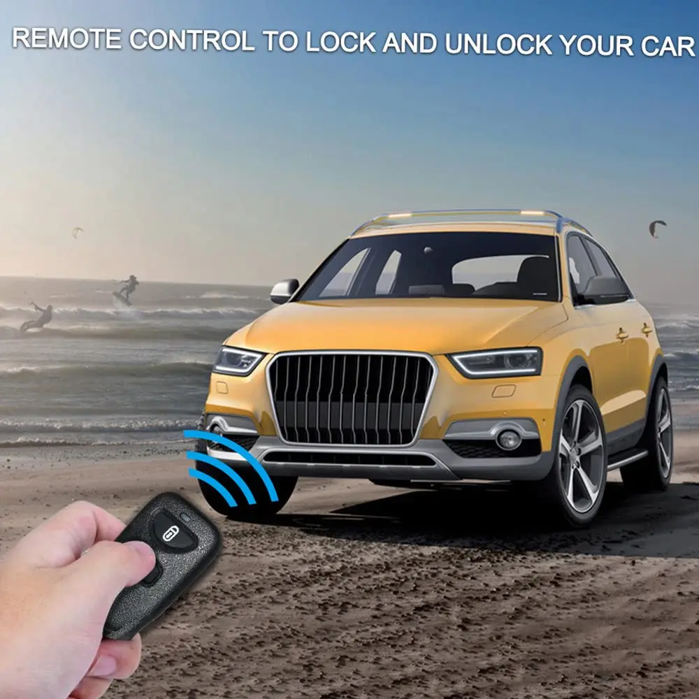 12V Universal Car Auto Remote Central Kit Door Lock Locking Vehicle Keyless Entry System with 2 Remote Control Car Central Lock