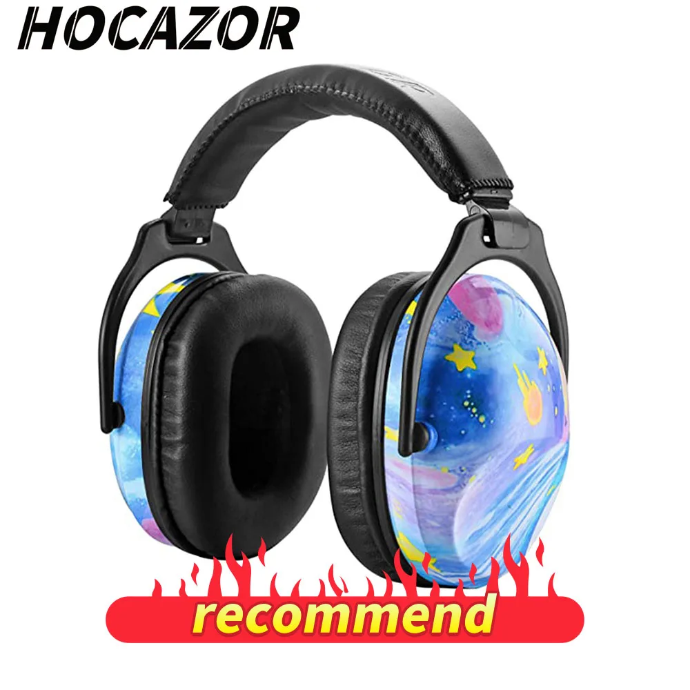 HOCAZOR Kids Ear Protection Earmuffs Safety Protecting For Children Hearing Sensory Issues Noise Reduction Ear-Muff