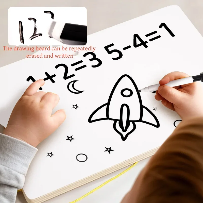 Brinquedos montessori 2 em 1, labirinto de classificação de cores magnéticas e prancheta de desenho, correspondência de números, aprendizagem, contagem, atividade pré-escolar