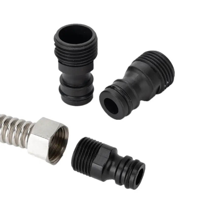 Threaded Hydraulics Quick Coupling 5Pcs 1/2 Inch Corrosion Resistant Water Pipe Faucet Adapter for Greenhouse Irrigation