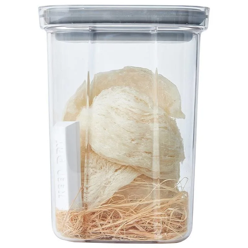 FOR Rotating Lid Sealed Tank Food Grade Vacuum Kitchen Storage Fresh-keeping Box Moisture-proof Transparent Grains Storage