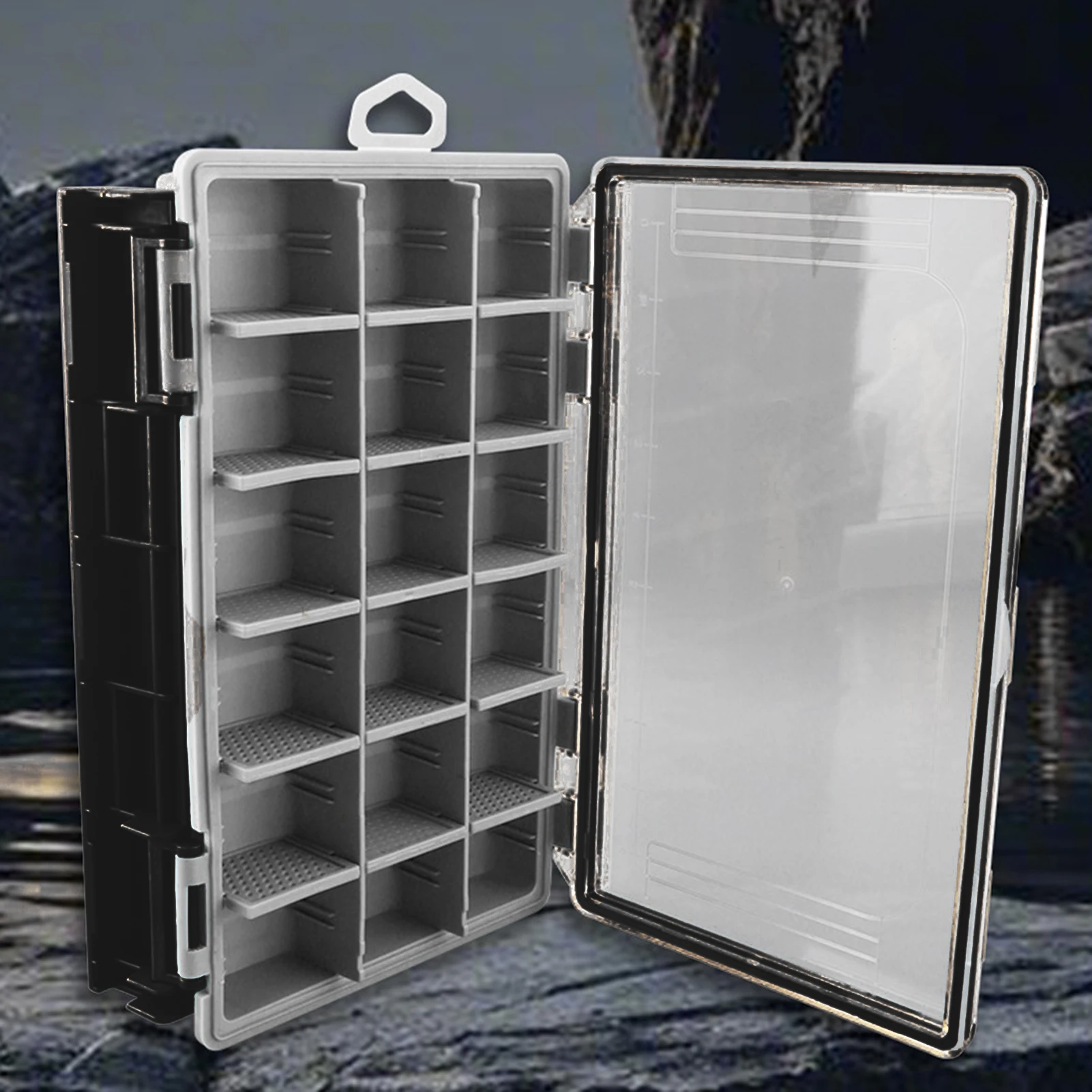 

Fishing boxes Tackle Storage Tray Wall Mountable Terminal Tackle Storage Box for Fishing Lure Bait Squid Jig