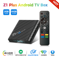 Smart Android 12.0 TV Box Z1 Plus Allwinner H618 Remote Streaming Media Player Google Assistant 2GB 16GB 4K HDR 8K BT5.0 ATV