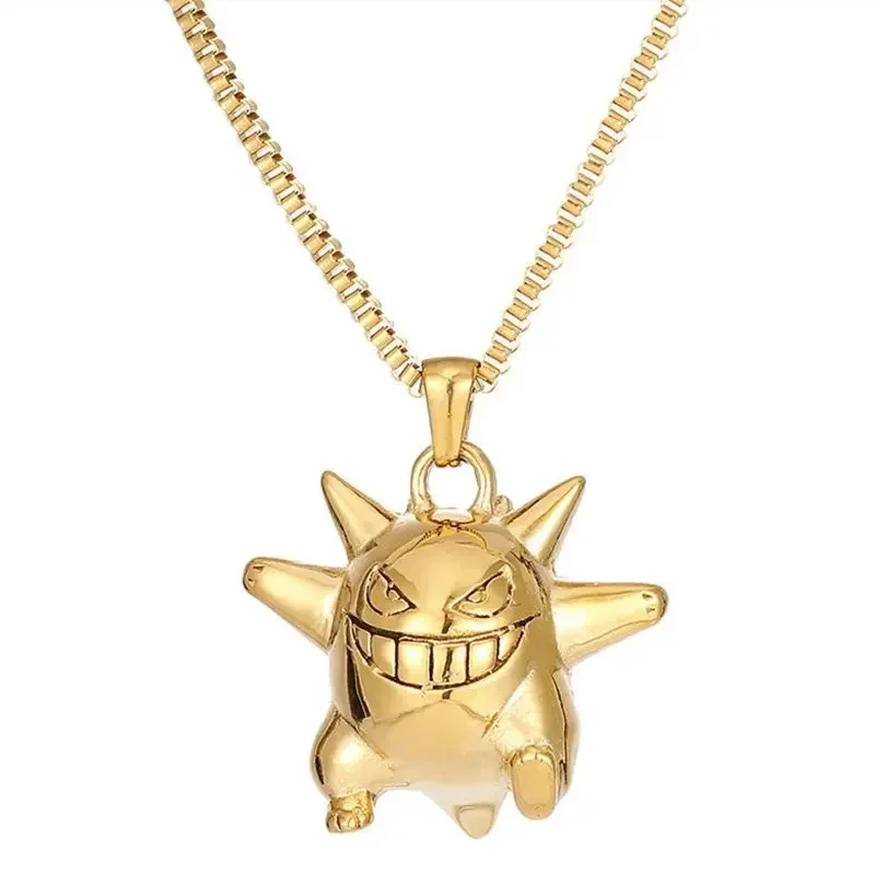 2024 Pokémon Necklace Pendant for Men Pokemon Accessories Kawaii Stuff Children Toys Toy Charizard Anime Eevee Gengar Cute Charm