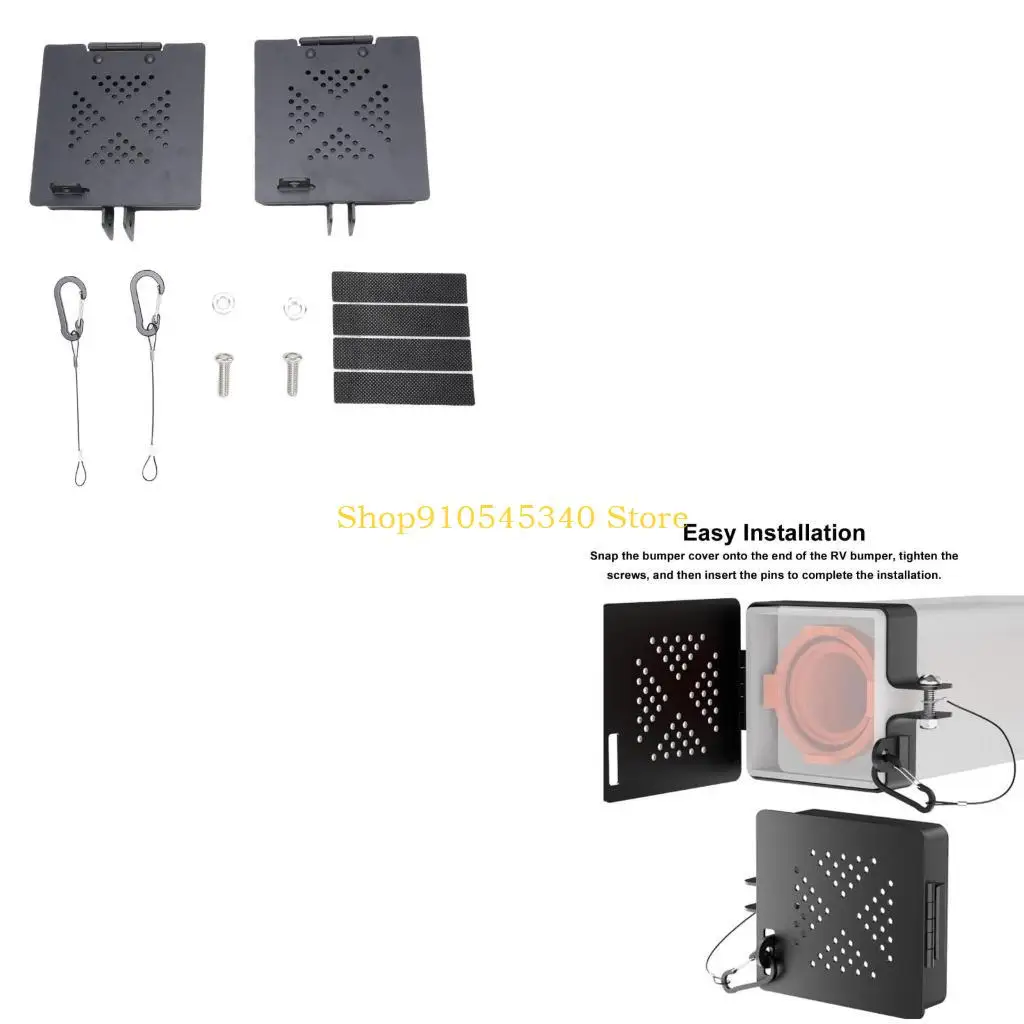 U2JA Aluminum Alloy TrailerCampers Bumper Cover Heavy Duty Design Ventilated Panels Block Insect Resist Harsh Weather Damage